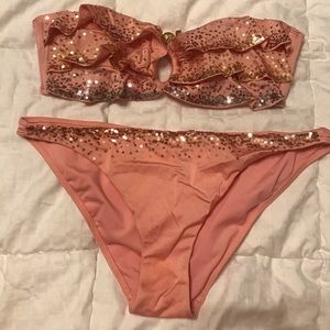 Victoria’s Secret Sequin Ruffle Bikini